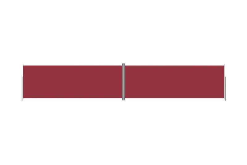 Infällbar sidomarkis röd 220x1200 cm - Röd - Sidomarkis - Skärmskydd & vindskydd - Markiser