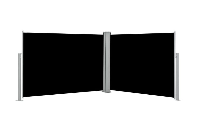Infällbar sidomarkis svart 100x1000 cm - Markiser - Sidomarkis - Skärmskydd & vindskydd