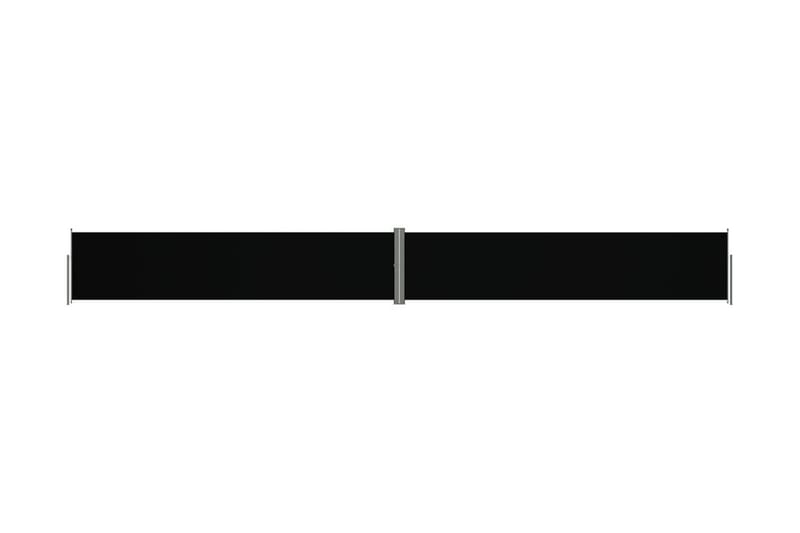 Infällbar sidomarkis svart 140x1200 cm - Svart - Sidomarkis - Skärmskydd & vindskydd - Markiser