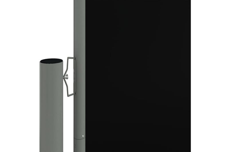 Infällbar sidomarkis svart 140x600 cm - Svart - Utemöbler - Solskydd - Markiser - Sidomarkis