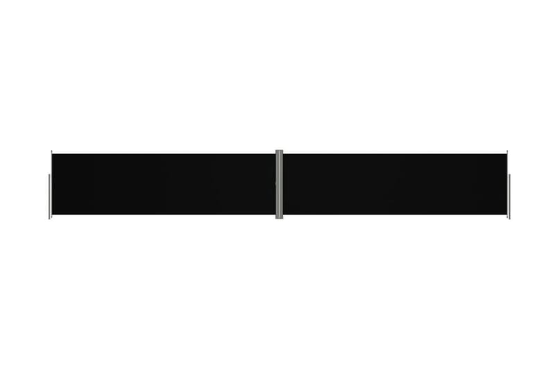 Infällbar sidomarkis svart 180x1200 cm - Svart - Sidomarkis - Skärmskydd & vindskydd - Markiser
