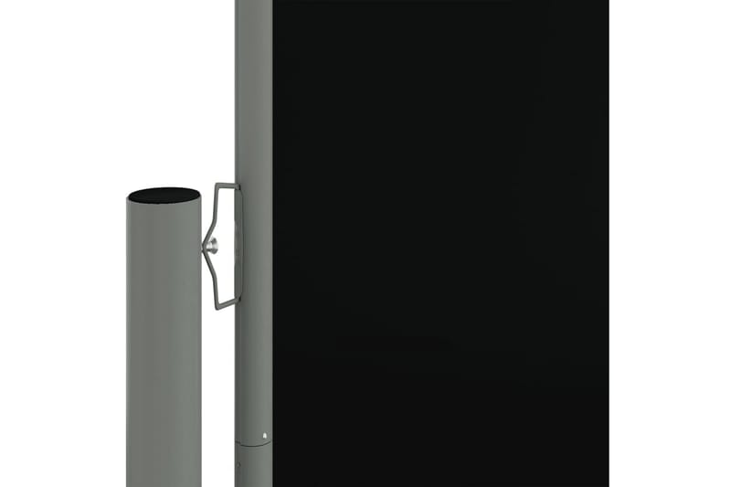 Infällbar sidomarkis svart 200x1200 cm - Svart - Utemöbler - Solskydd - Markiser - Sidomarkis