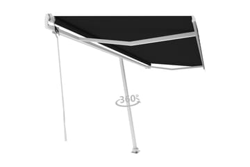 Markis automatisk fristående 500x350 cm antracit