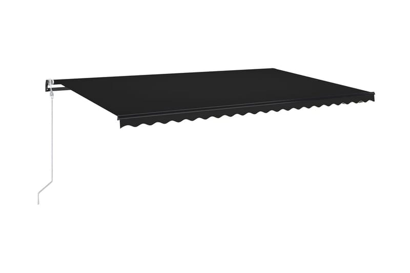Markis automatiskt infällbar 500x350 cm antracit - Grå - Utemöbler - Solskydd - Markiser