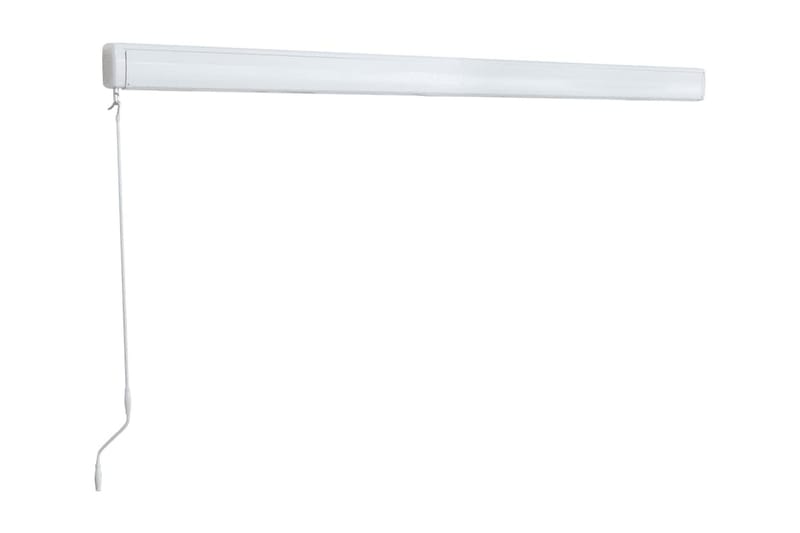 Markis manuell 450x300 cm blå och vit - Blå - Utemöbler - Solskydd - Markiser - Fönstermarkis