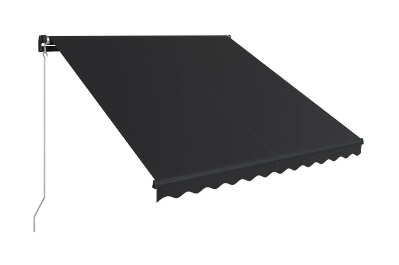 Markis manuellt infällbar 350x250 cm antracit - Grå - Markiser - Terrassmarkis