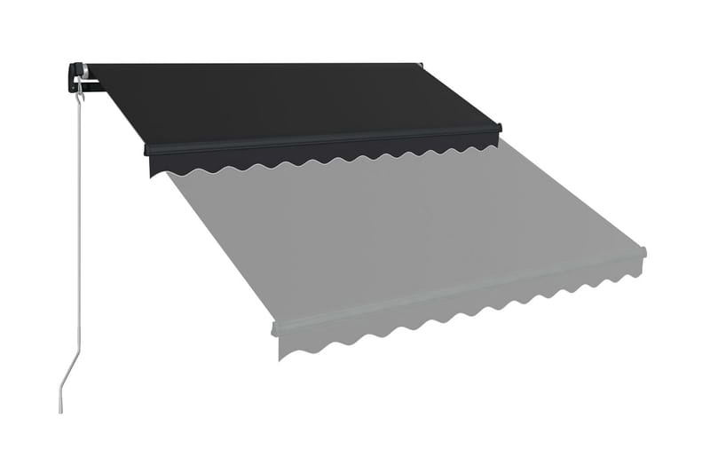 Markis manuellt infällbar 350x250 cm antracit - Grå - Utemöbler - Solskydd - Markiser