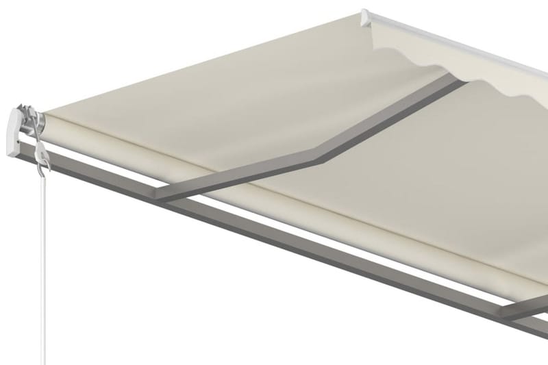 Markis manuellt infällbar 350x250 cm gräddvit - Vit - Utemöbler - Solskydd - Markiser