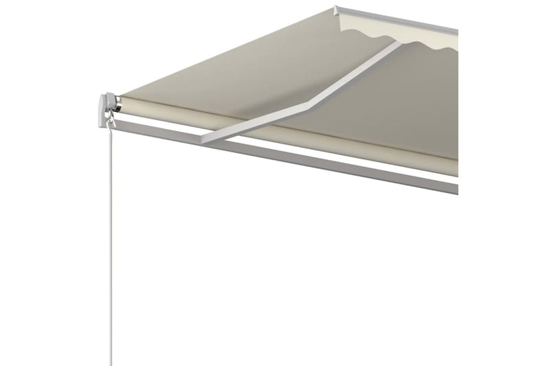 Markis manuellt infällbar 400x350 cm gräddvit - Vit - Utemöbler - Solskydd - Markiser