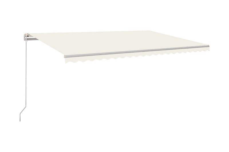 Markis manuellt infällbar 500x300 cm gräddvit - Vit - Utemöbler - Solskydd - Markiser