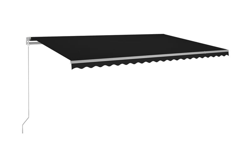 Markis manuellt infällbar 500x350 cm antracit - Grå - Utemöbler - Solskydd - Markiser
