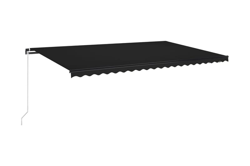 Markis manuellt infällbar 500x350 cm antracit - Grå - Utemöbler - Solskydd - Markiser