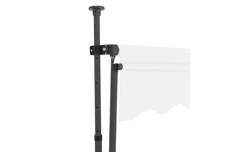 Markis manuellt infällbar med LED 350 cm gräddvit - Vit - Utemöbler - Solskydd - Markiser - Fönstermarkis