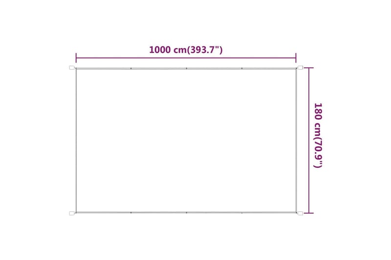 Markis vertikal beige 180x1000 cm oxfordtyg - Beige - Fönstermarkis - Markiser