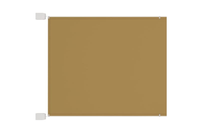 Markis vertikal beige 200x270 cm oxfordtyg - Beige - Utemöbler - Solskydd - Markiser - Fönstermarkis