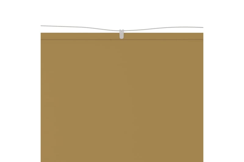 Markis vertikal beige 60x600 cm oxfordtyg - Beige - Utemöbler - Solskydd - Markiser - Fönstermarkis