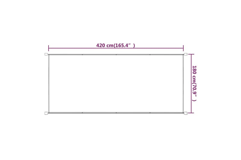 Markis vertikal blå 180x420 cm oxfordtyg - Blå - Utemöbler - Solskydd - Markiser - Fönstermarkis