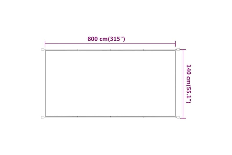 Markis vertikal ljusgrön 140x800 cm oxfordtyg - Grön - Utemöbler - Solskydd - Markiser - Fönstermarkis