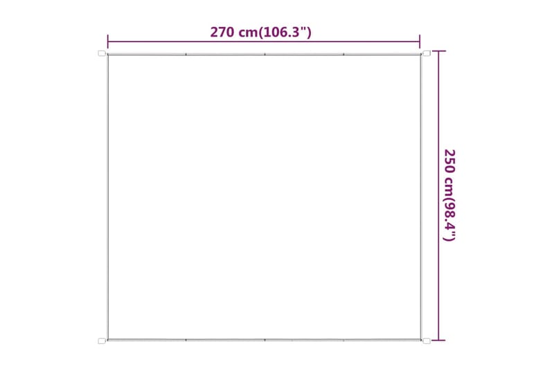 Markis vertikal ljusgrön 250x270 cm oxfordtyg - Grön - Utemöbler - Solskydd - Markiser - Fönstermarkis