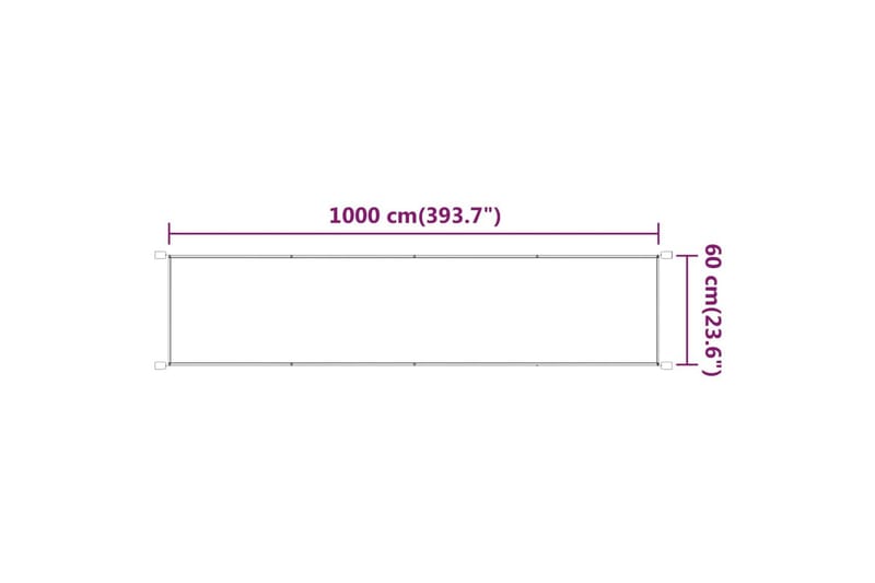 Markis vertikal ljusgrön 60x1000 cm oxfordtyg - Grön - Utemöbler - Solskydd - Markiser - Fönstermarkis