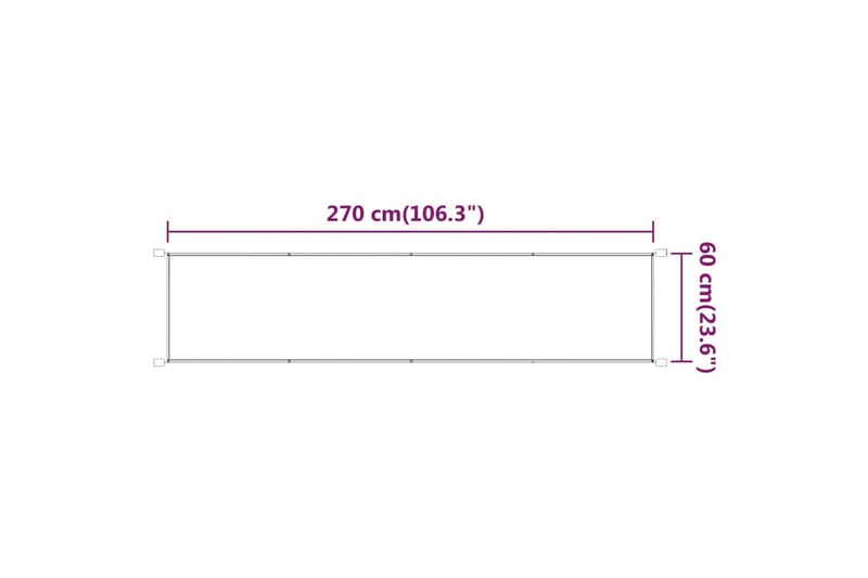 Markis vertikal ljusgrön 60x270 cm oxfordtyg - Grön - Utemöbler - Solskydd - Markiser - Fönstermarkis