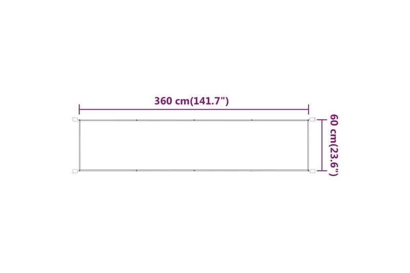 Markis vertikal ljusgrön 60x360 cm oxfordtyg - Grön - Utemöbler - Solskydd - Markiser - Fönstermarkis