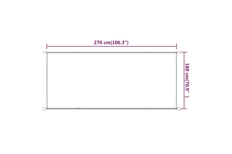 Markis vertikal terrakotta 180x270 cm oxfordtyg - Röd - Utemöbler - Solskydd - Markiser - Fönstermarkis