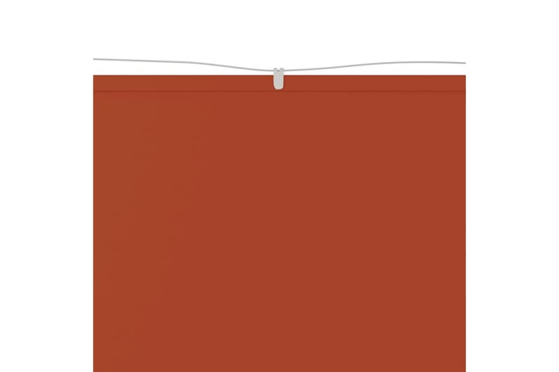 Markis vertikal terrakotta 60x1200 cm oxfordtyg - Röd - Fönstermarkis - Markiser