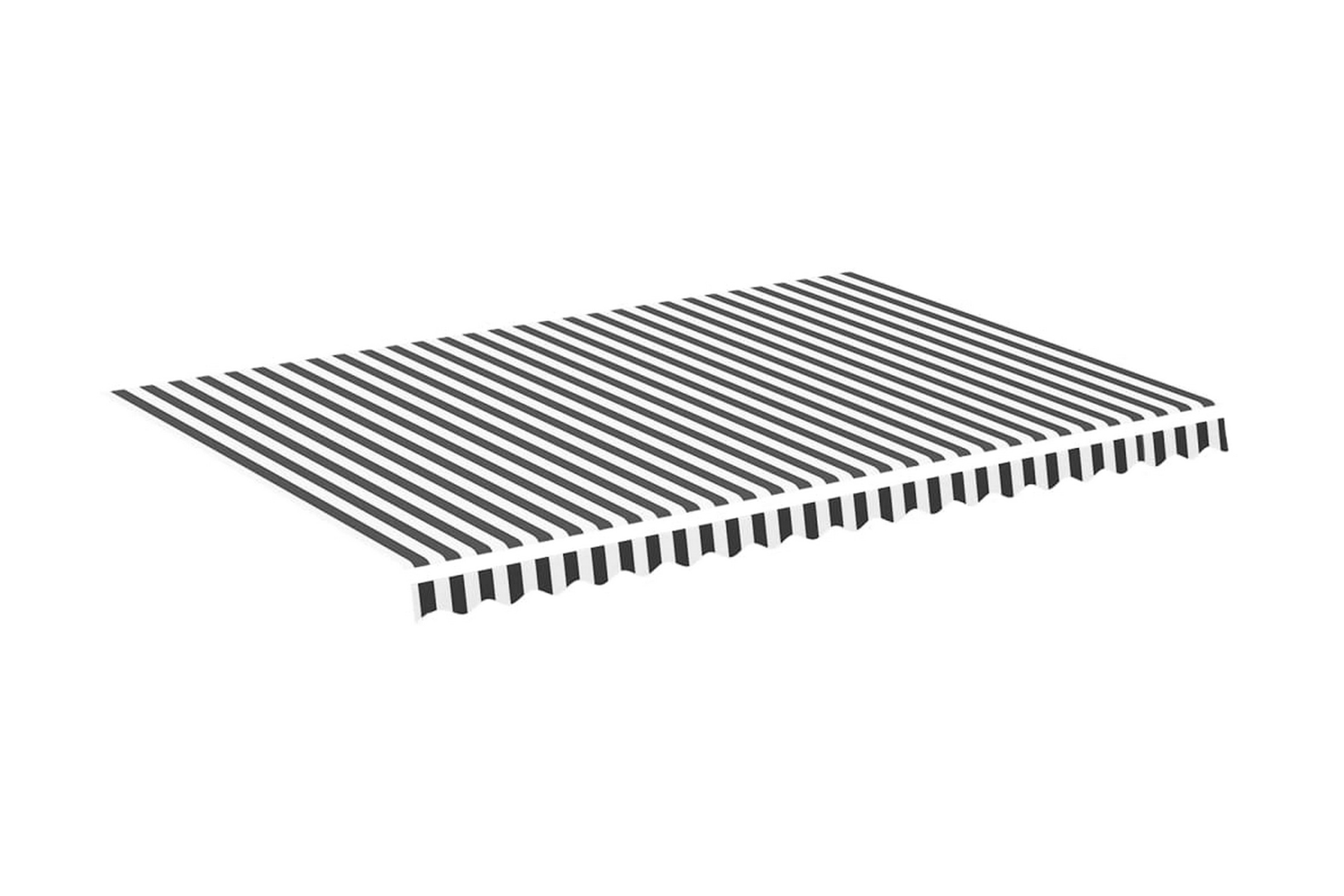 Markisväv antracit och vit 4,5×3 m – Grå
