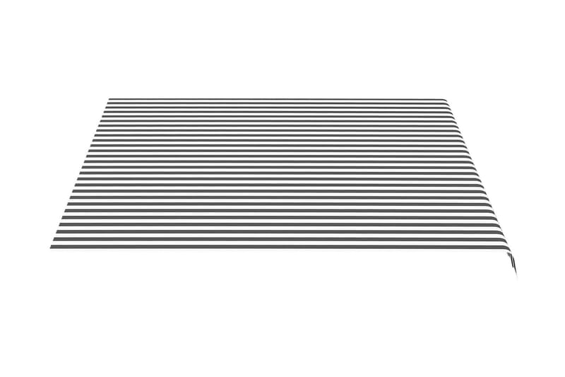 Markisväv antracit och vit 4x3,5 m - Grå - Markisväv & markistyg