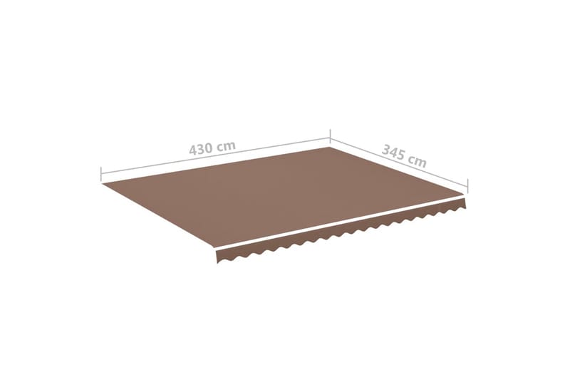 Markisväv brun 4,5x3,5 m - Brun - Utemöbler - Solskydd - Markiser - Markisväv & markistyg
