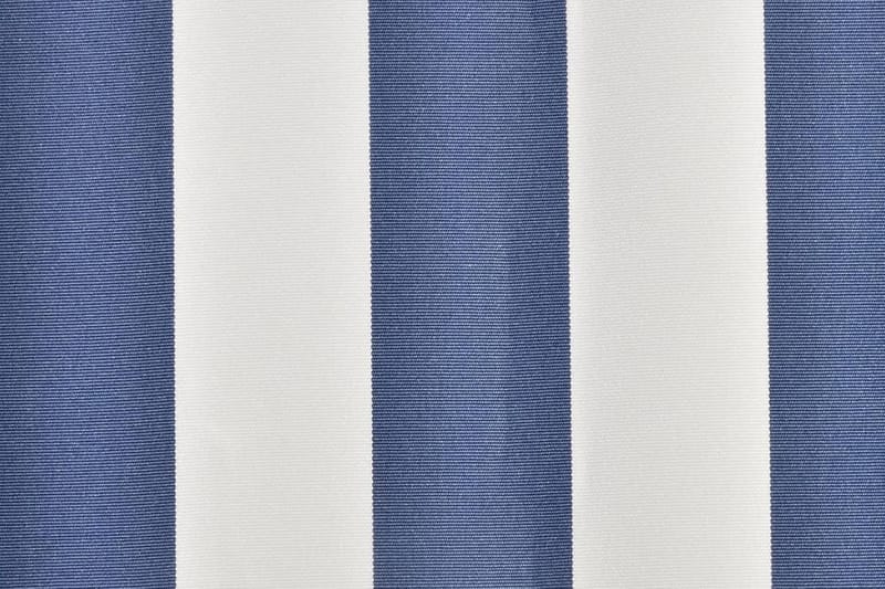 Markisduk blå & vit 350x250 cm - Blå - Markisväv & markistyg