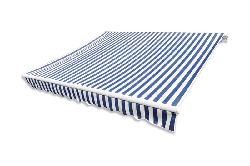Markisduk blå & vit 500x300 cm - Blå - Utemöbler - Solskydd - Markiser - Markisväv & markistyg