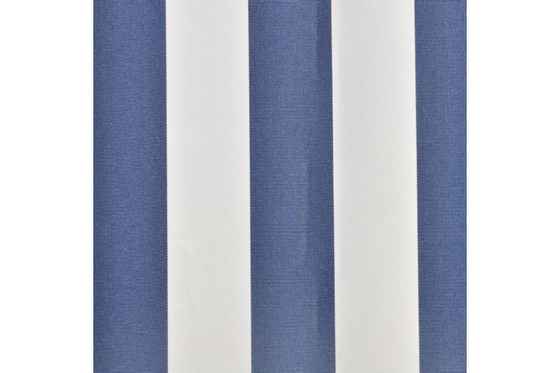 Markisduk blå & vit 500x300 cm - Blå - Utemöbler - Solskydd - Markiser - Markisväv & markistyg