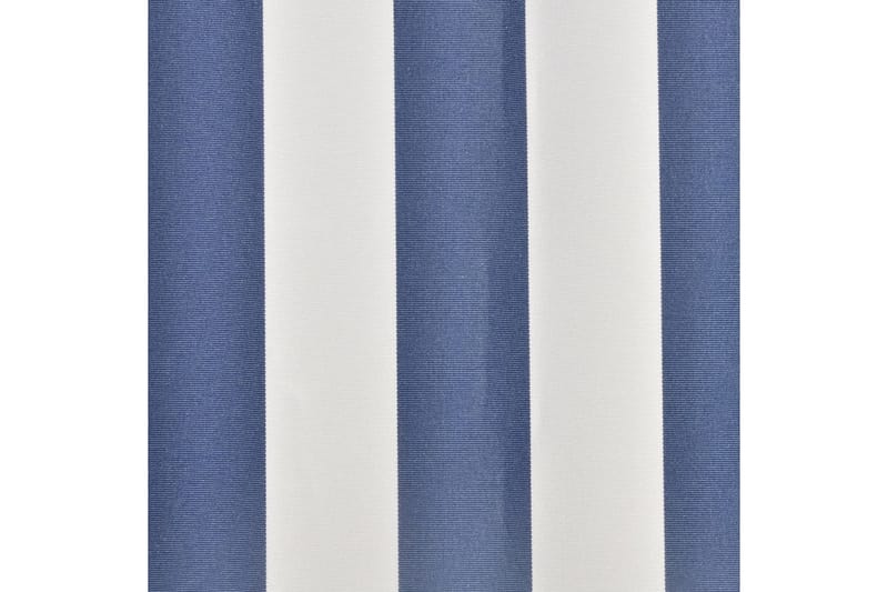 Markisduk blå & vit 500x300 cm - Blå - Markisväv & markistyg