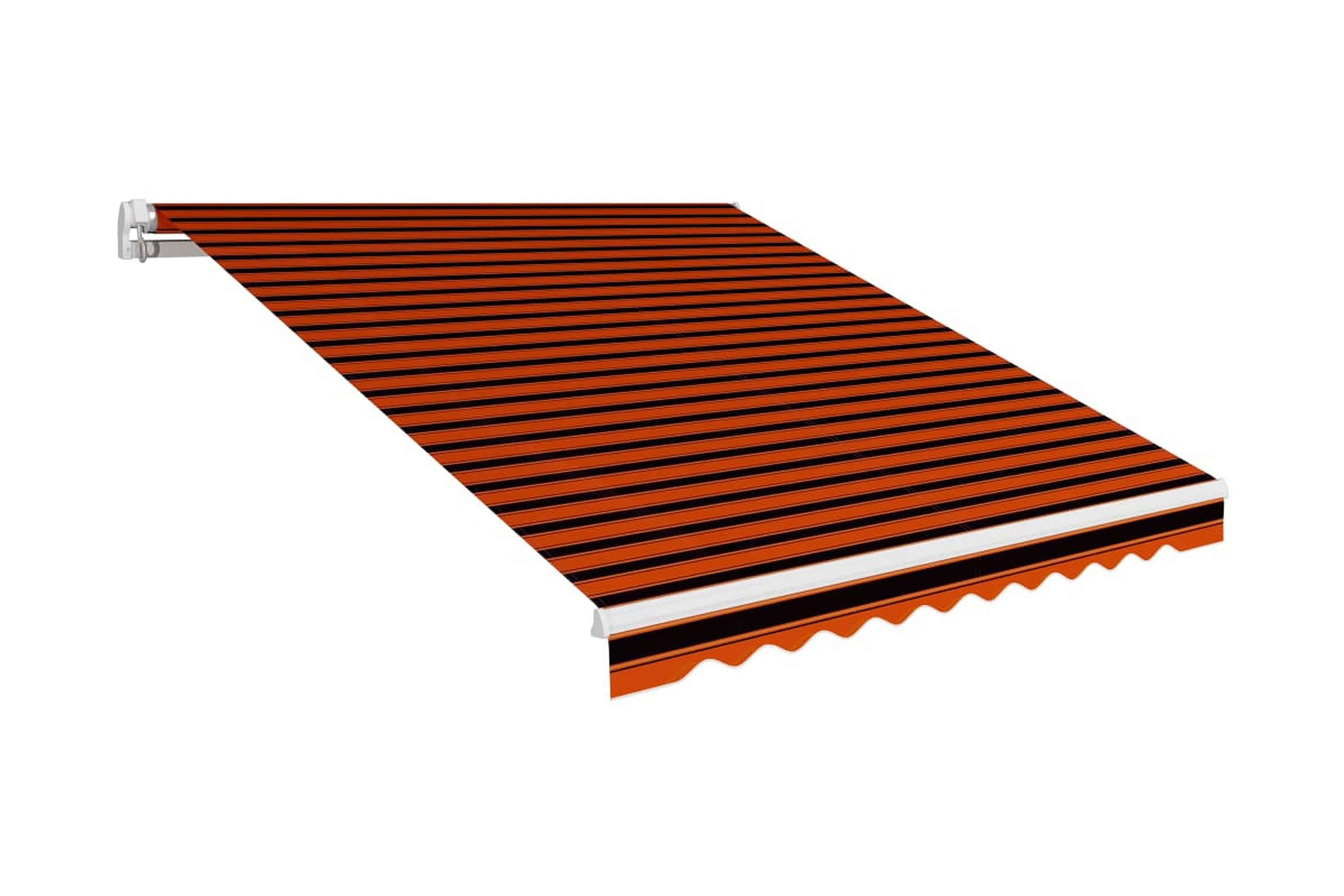 Markisduk orange och brun 350×250 cm – Flerfärgad