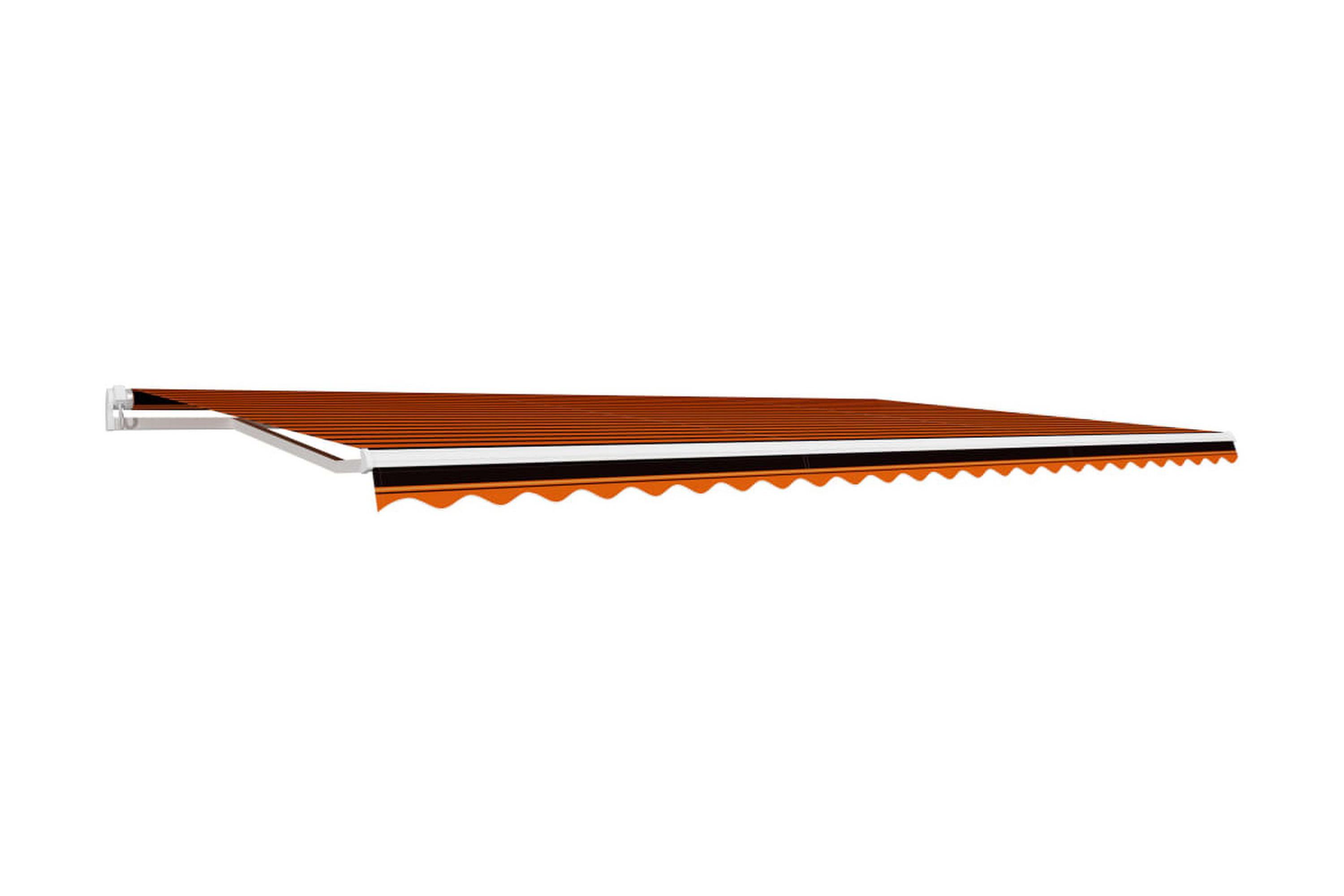 Markisduk orange och brun 600×300 cm – Flerfärgad