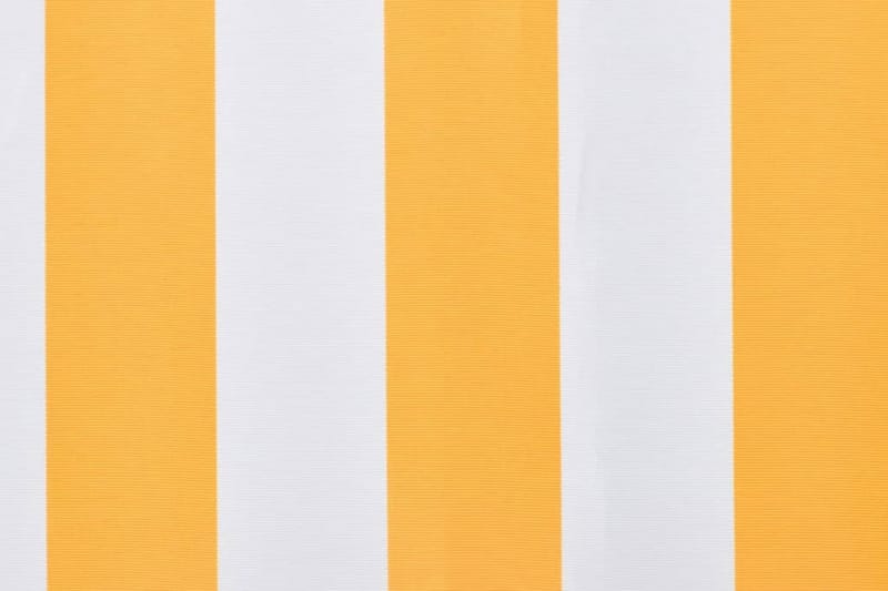 Markisduk orange & vit 500x300 cm - Orange - Markisväv & markistyg