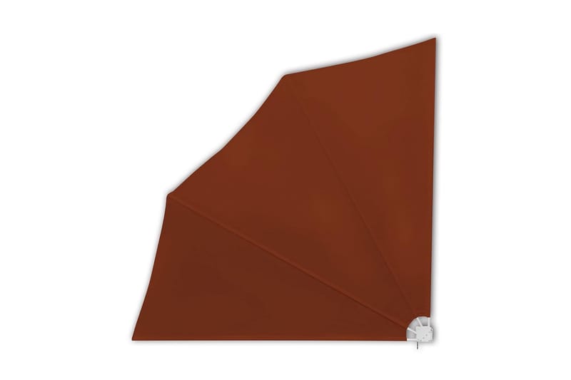 Sidomarkis för balkong terrakotta 140x140 cm - Brun - Utemöbler - Solskydd - Markiser - Sidomarkis