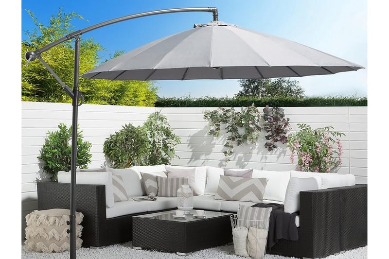 Calabria Ii Parasoll 235 cm - Grå - Utemöbler - Solskydd - Parasoll - Hängparasoll