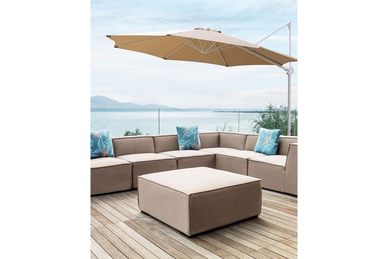 Calimera Hängparasoll 295 cm - Beige/Vit - Utemöbler - Solskydd - Parasoll - Hängparasoll