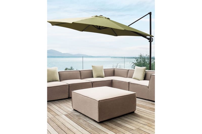 Calimera Hängparasoll 295 cm - Grön/Svart - Utemöbler - Solskydd - Parasoll - Hängparasoll