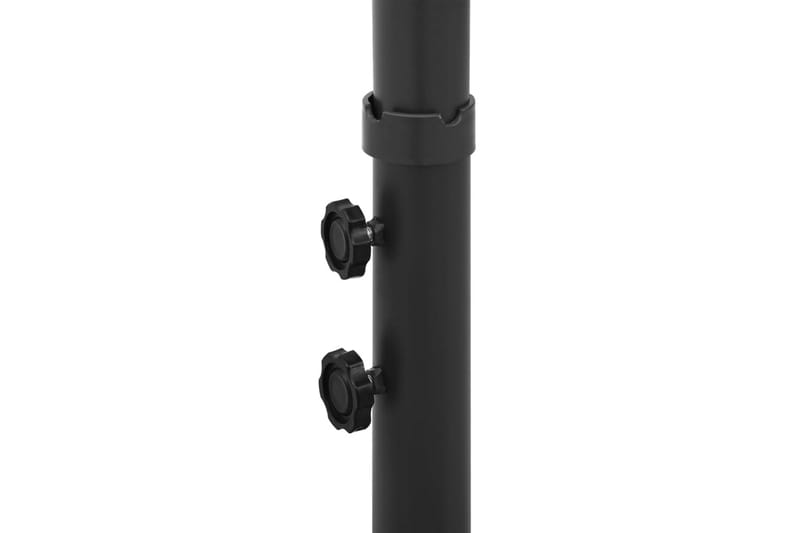 Dubbelt parasoll med stålstång sandfärgat 600 cm - Beige - Utemöbler - Solskydd - Parasoll