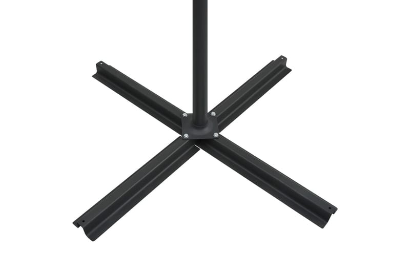 Frihängande parasoll med LED vinröd 250x250 cm - Vinröd - Utemöbler - Solskydd - Parasoll - Hängparasoll