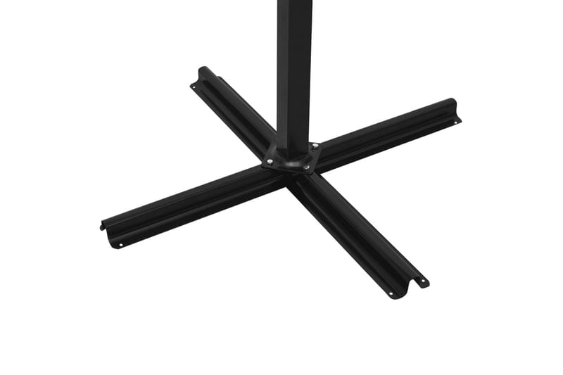 Frihängande parasoll med trästång 400x300 cm antracit - Antracit - Utemöbler - Solskydd - Parasoll - Hängparasoll