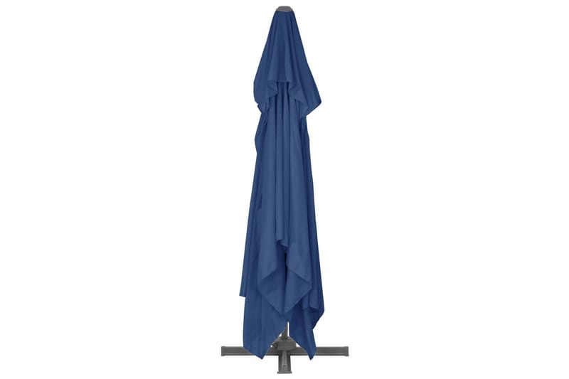 Frihängande parasoll med aluminiumstång 4x3 m azurblå - Blå - Hängparasoll