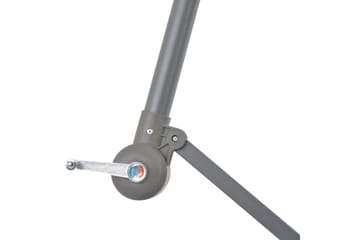 Frihängande parasoll med aluminiumstång 350 cm svart - Svart - Utemöbler - Solskydd - Parasoll - Hängparasoll
