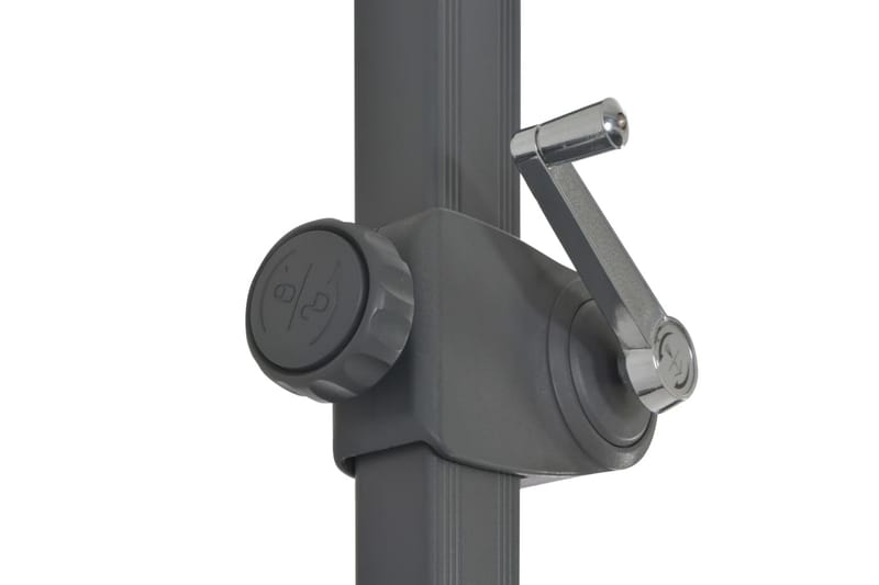 Frihängande parasoll med aluminiumstång svart 250x250 cm - Svart - Utemöbler - Solskydd - Parasoll - Hängparasoll