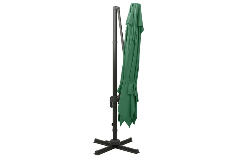 Frihängande parasoll med ventilation 300x300 cm grön - Grön - Utemöbler - Solskydd - Parasoll - Hängparasoll