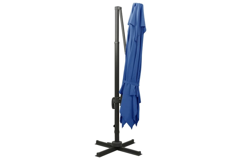 Frihängande parasoll med ventilation 300x300 cm azurblå - Blå - Utemöbler - Solskydd - Parasoll - Hängparasoll